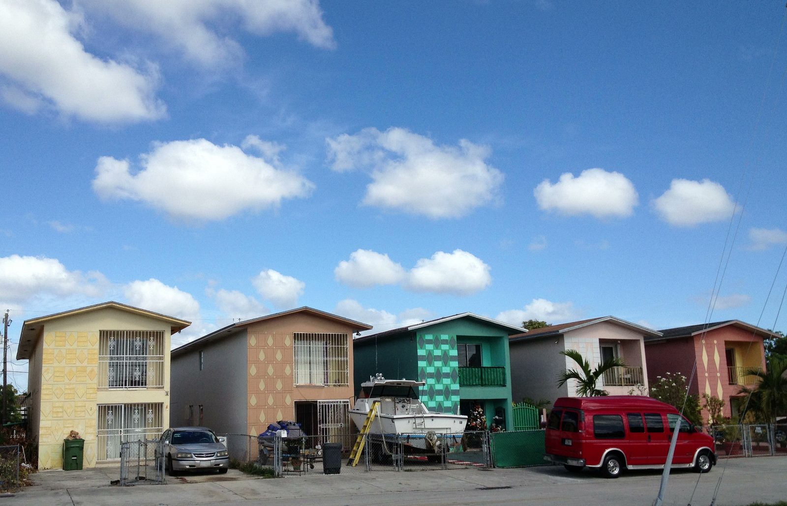 A residential street in Hialeah, Florida