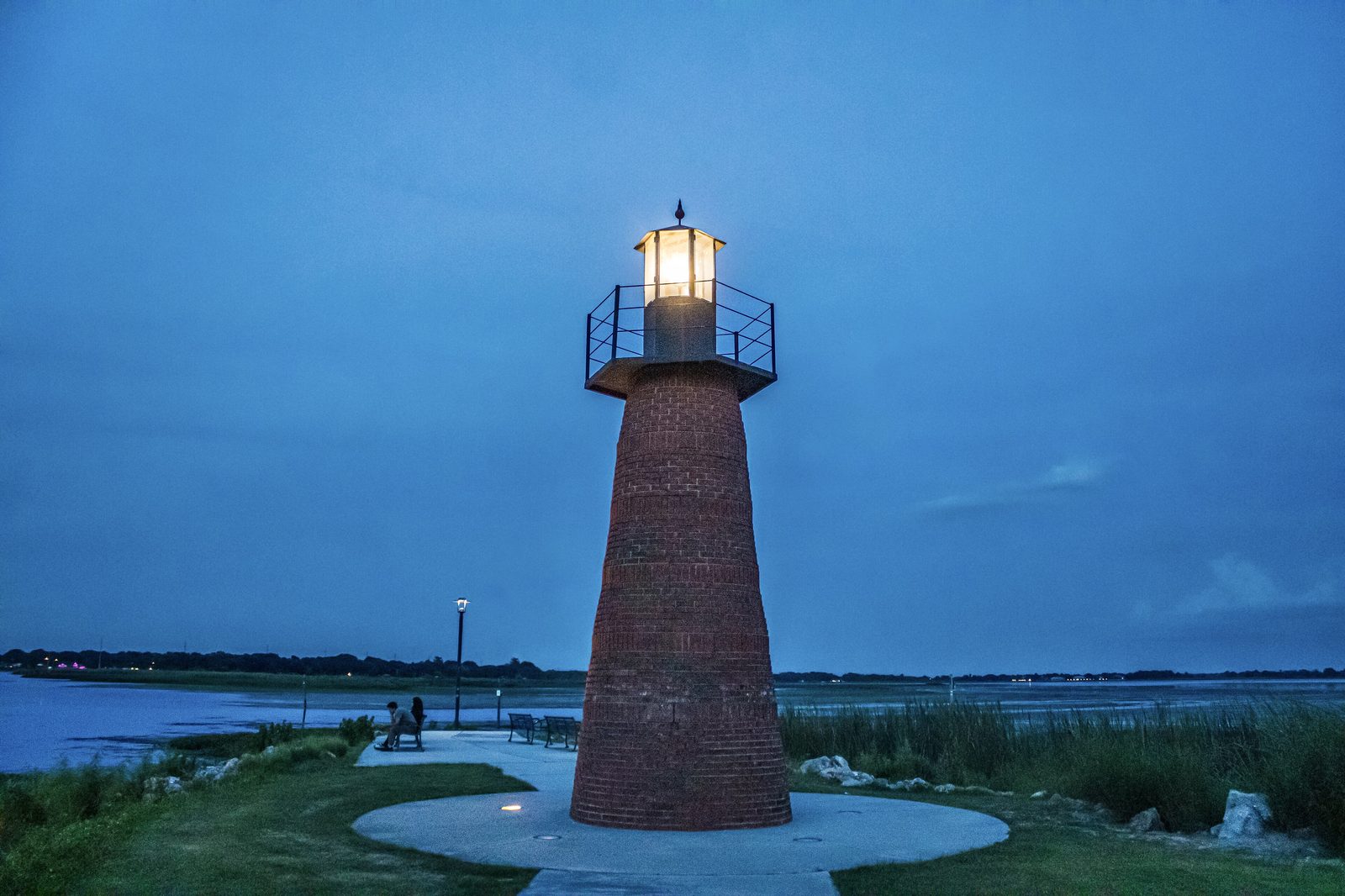 The lakefront lighthouse at Kissimmee, Florida