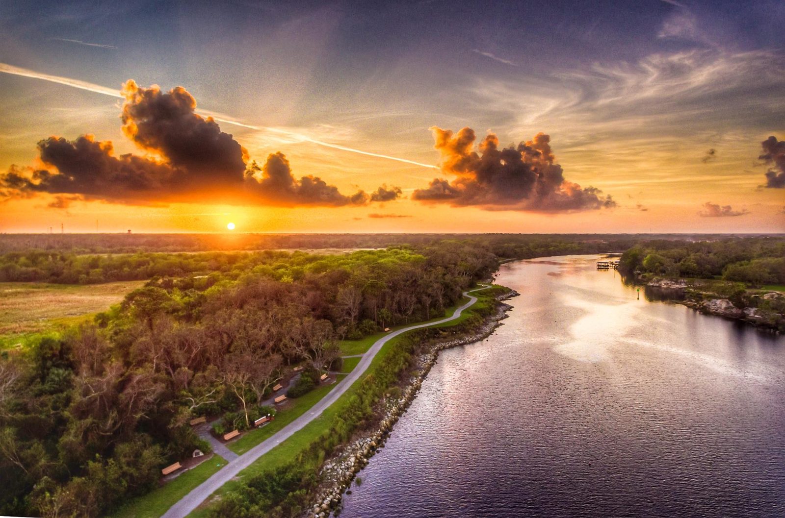Sunset at Palm Coast, Florida
