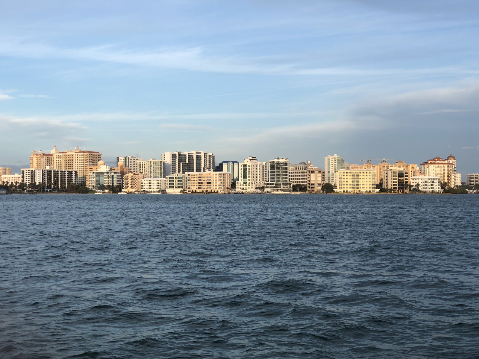 The bayfront condominium skyline at Sarasota, Florida