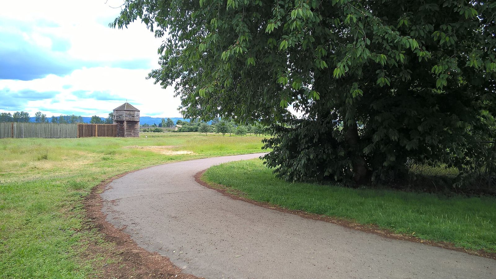 The grounds and stockade of Fort Vancouver National Historic Site