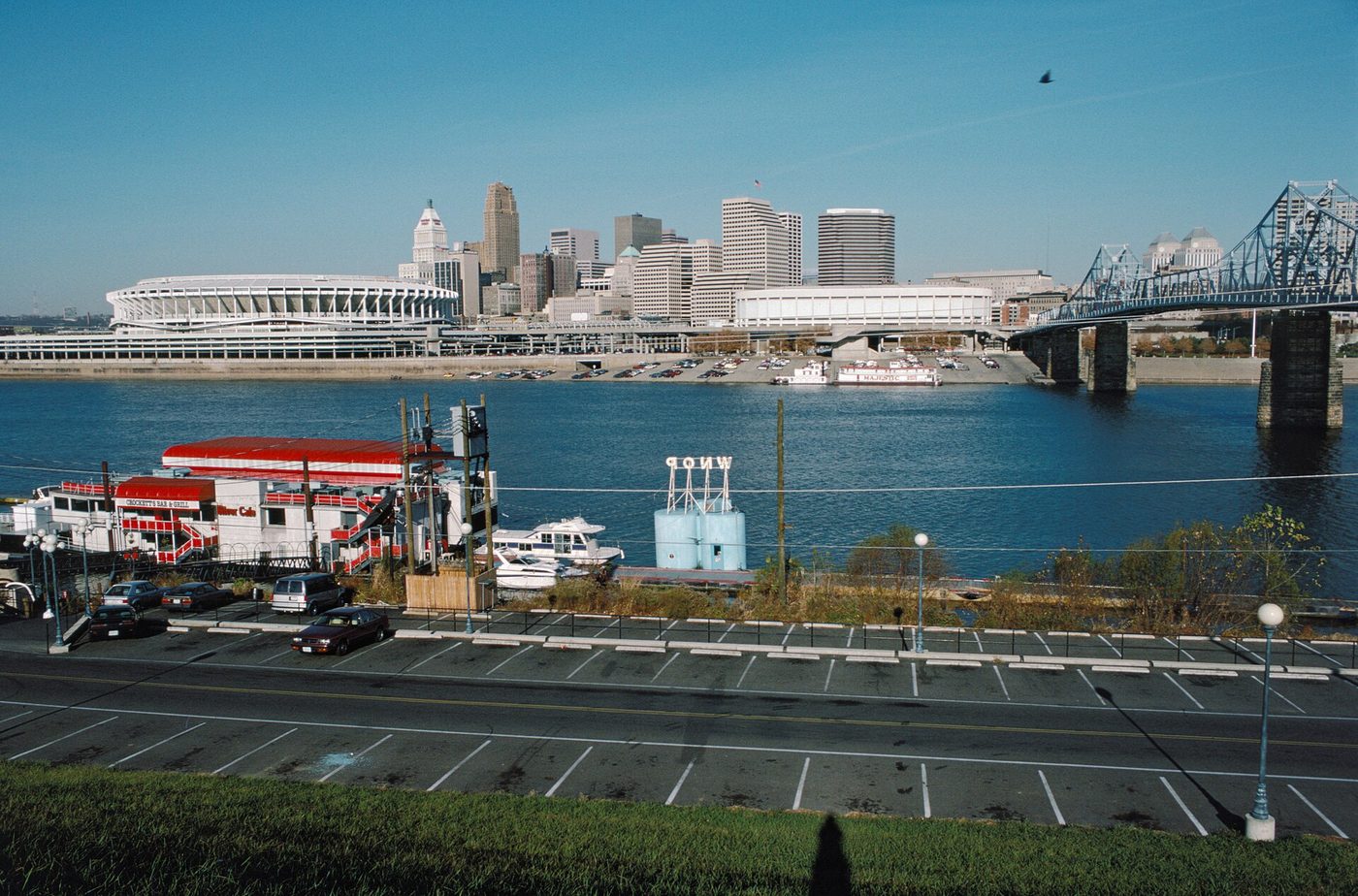 The Louisville skyline seen across the Ohio River
